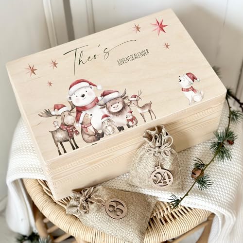Manufaktur Liebevoll Adventskalender zum Befüllen, personalisierter...