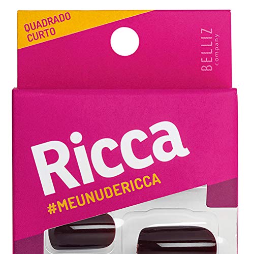 Unhas Autoadesiva, Ricca, Marrom