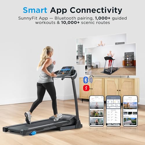 Image of JLL Folding Treadmill & Walking Pad, Under Desk Running Machine for Home Office, Smart App, Auto /Manual Incline, Shock Absorption, Compact Space-Saving Design