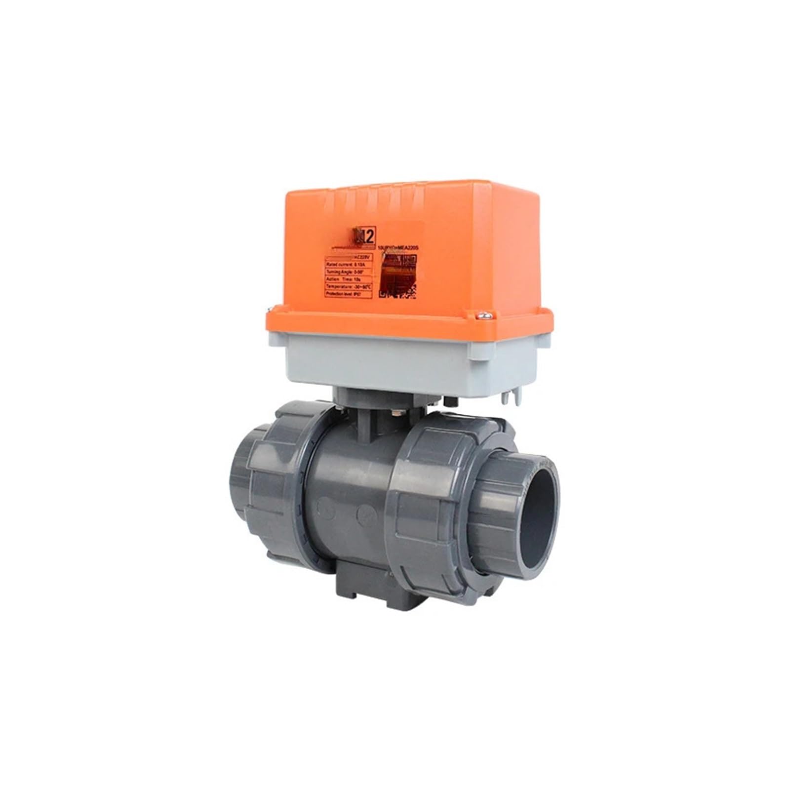 Ball Valve Dual Union Switch Valve Acid Alkali Corrosion Resistant Valve AC/DC24V 12V(A)
