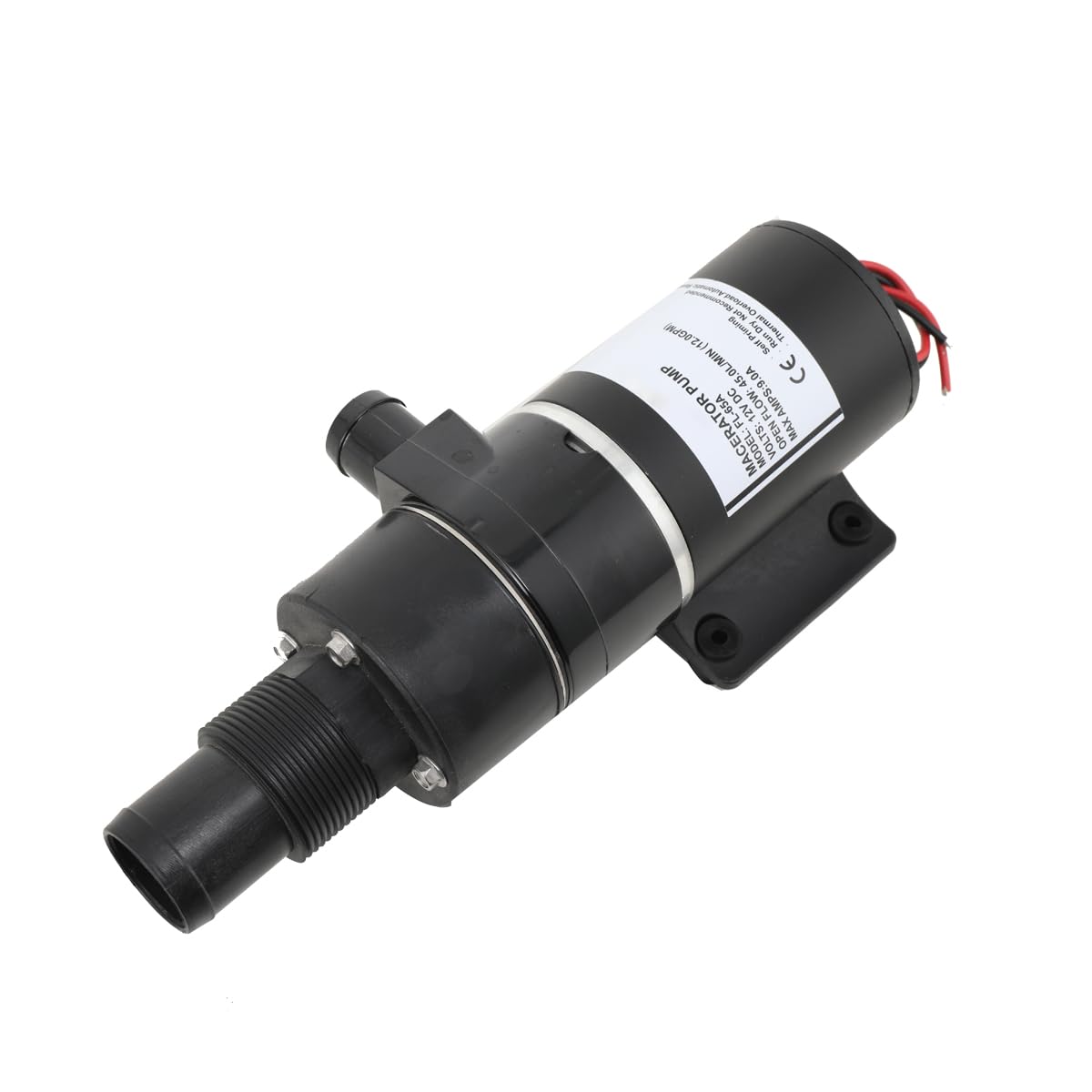 Zerhackerpumpe Fäkalienpumpe Fäkalien-Absaugpumpe mit Zerhacker, 12V 45L/min Hochdruck-Membran-Selbstansaugpumpe, Hochdruck-Wasserpumpe für Marine Boote Yacht Wohnwagen Camping Outdoor Garten