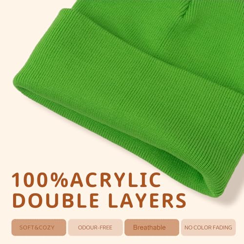 Image of ZOORON Kids Beanie Boys Girls Beanies Children Winter Hats Children Knit Warm Caps Kids Soft Beanie Cap