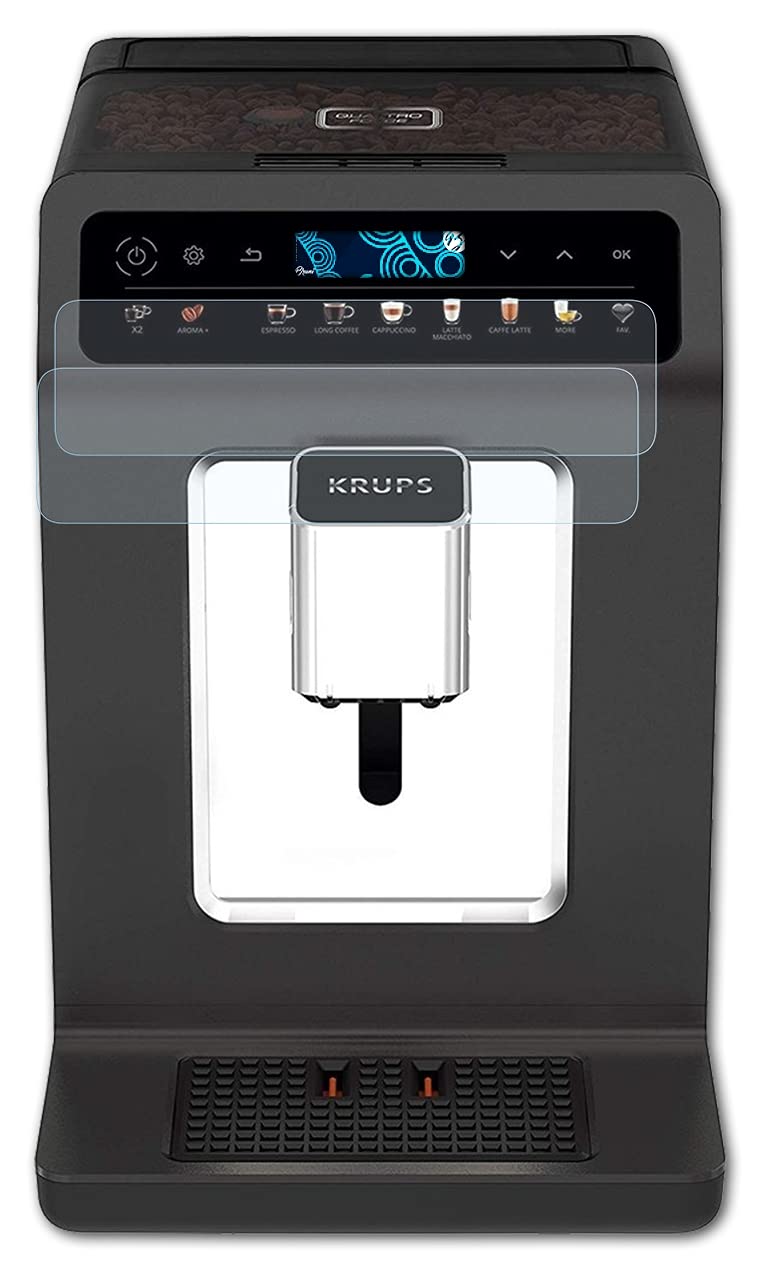 BruniScreen Protector compatible with Krups Evidence One EA895N Protector Film, crystal clear Protective Film (2X)
