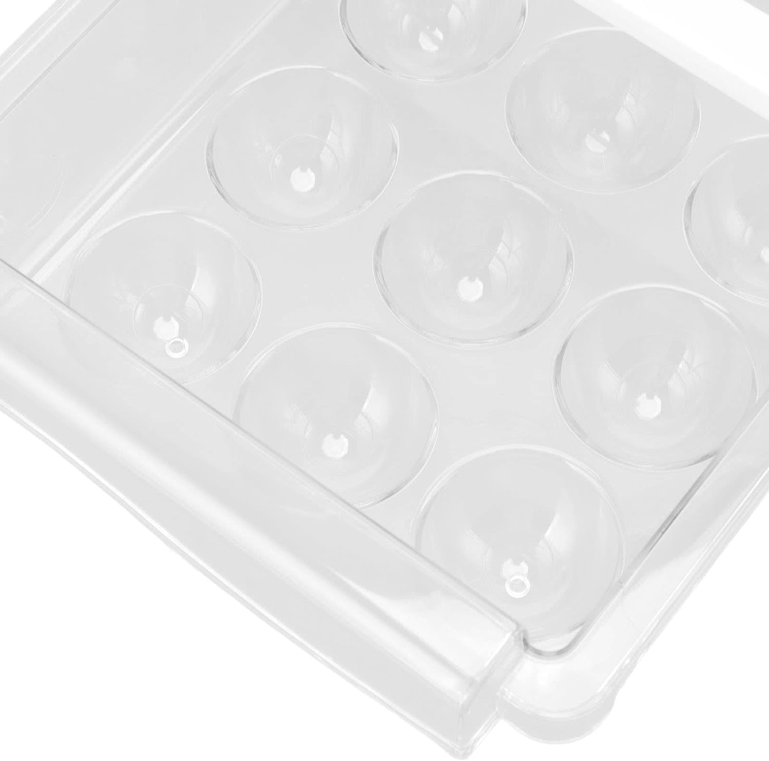 MIVIDE 2 Cassetti Estraibili Per Frigorifero, Organizer In Plastica Trasparente, Regolabili Da 30 A 44 Cm, Per Frutta E Verdura