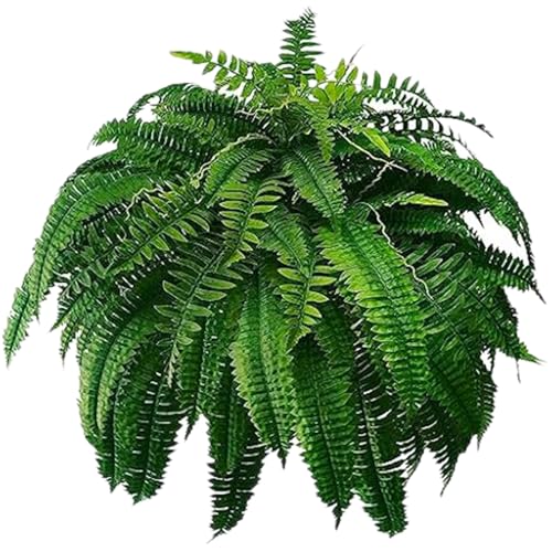Fougère artificielle Boston 60 branches grande taille résistante aux UV couleur vert - 4