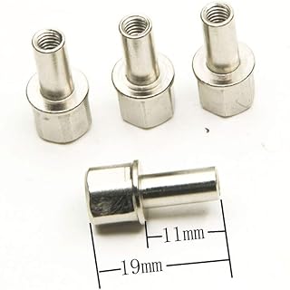 MOHERO Metal Center Nuts for 1/10 RC Crawler Car SCX10 Wraith 12mm Wheel Hub Hex Drive Adaptor 15mm Extension (15mm)