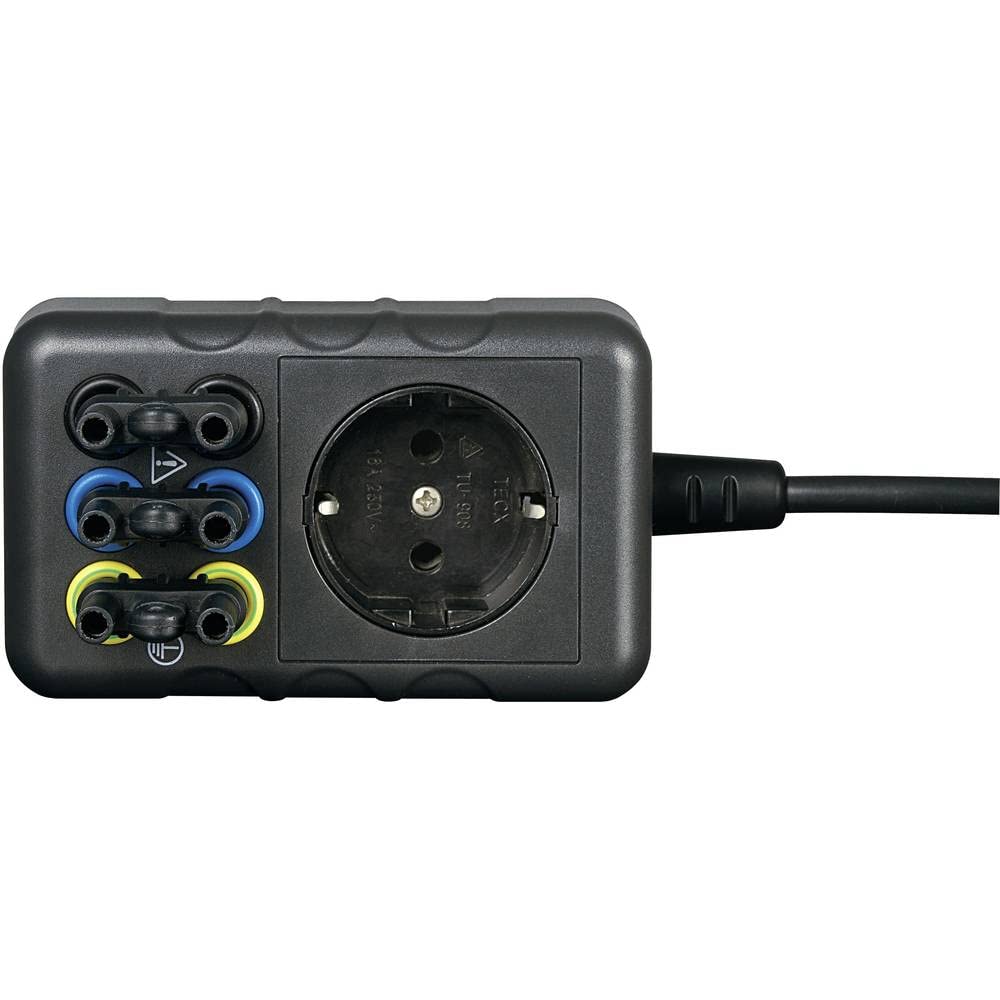 Adaptateur de mesure VOLTCRAFT SMA-10 Prise mâle + contact de protection - femelle 4 mm, prise femelle + contact de pro