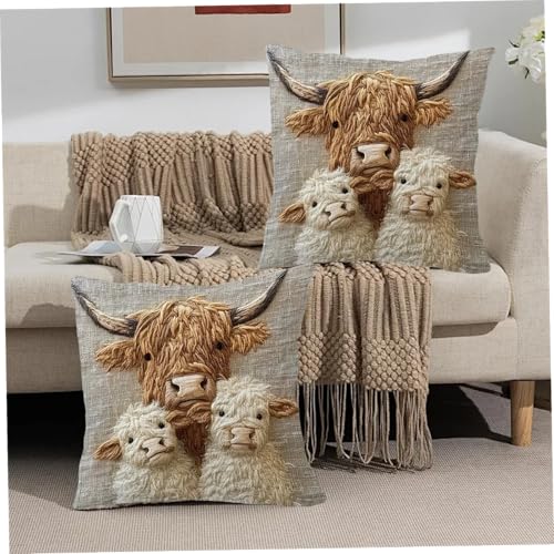 Fundas de almohada 18x18 de felpa corta cuadradas para sofá cama 4