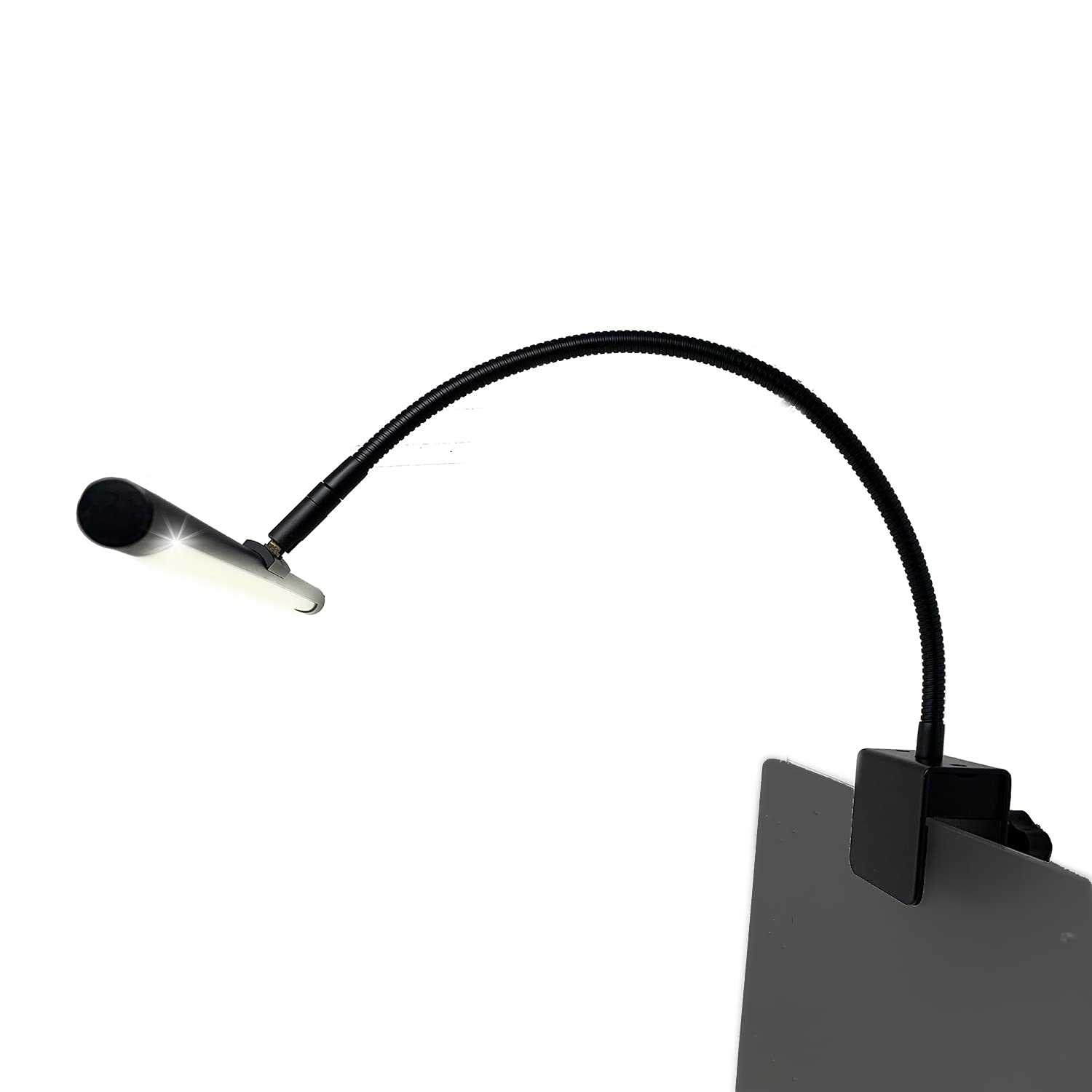 Infitronic IN78LEDKLB2 – 78 LEDs Premium Aluminium Notenpultleuchte Notenpultlampe Klavierlampe Dimmbar Farbwechsel Schwarz