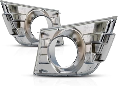 Miniatura 6 de Para Ford Edge antiniebla cubierta 2007 08 09 2010 par  juego de lado del conductor y pasajero  Cromo  con agujero de luz  Cumplimiento DOTSAE