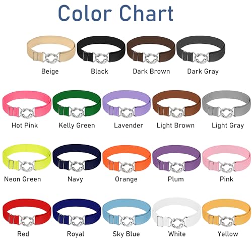 Falari Womens Stretch Belt Adjustable Web Belt Metal Buckle All Occasion Dress Belt2