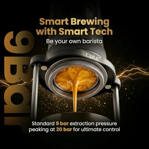 Image of Xpresso CERA+ Barista MAX 58mm Portable Espresso Machine with Handbag, 20 Bar App Controlled Coffee Maker Machine for Home & Travel