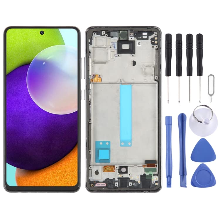 Piezas de reparación de teléfonos celulares Pantalla LCD OLED de 6.33 Pulgadas para Samsung Galaxy A52 4G SM-A525 Digitante Conjunto con Marco