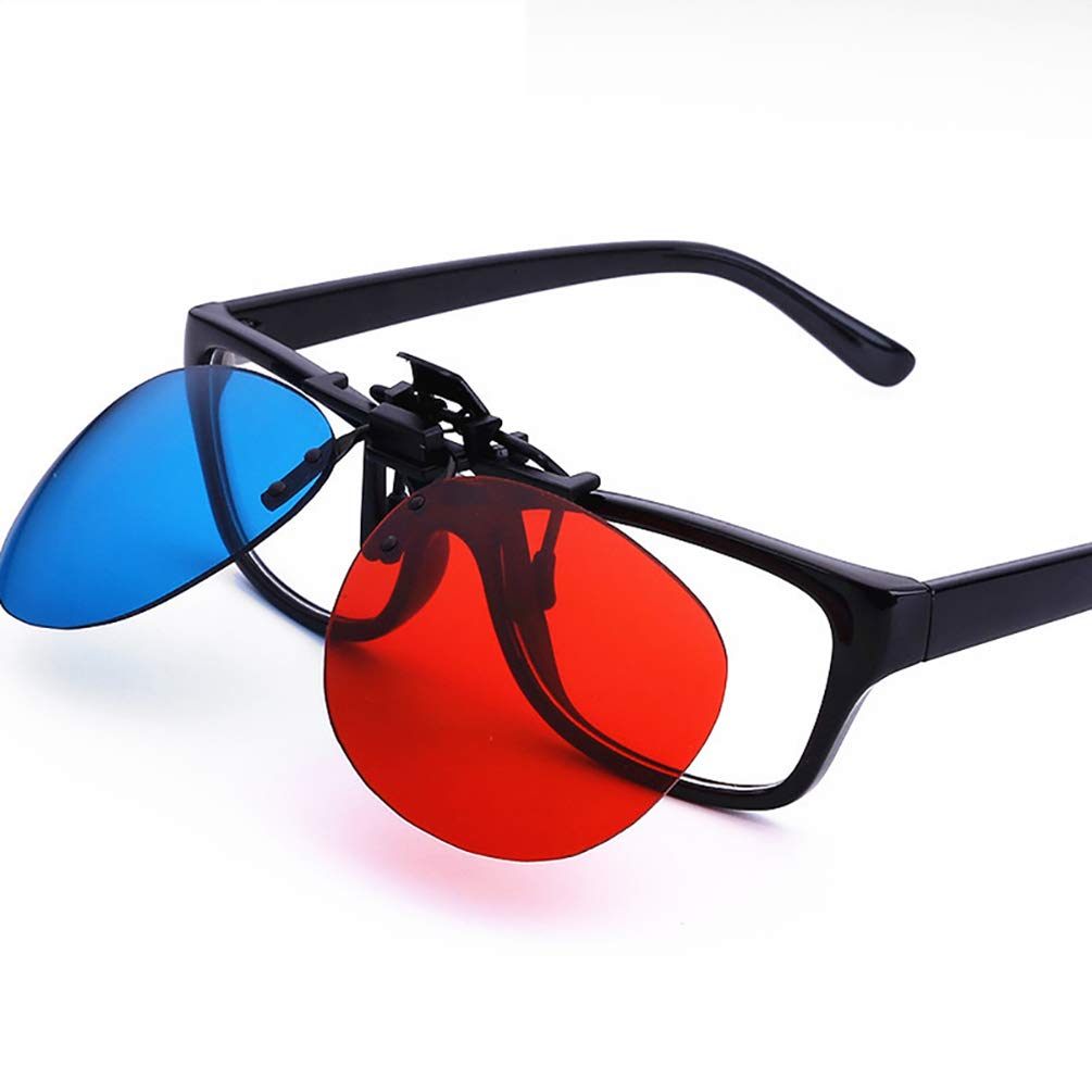 4 Stuks Rode en Blauwe Lens 3D Glazen, Grote Lens TV Computer Theater Speciale 3D Glazen, Sport Stereo Bril