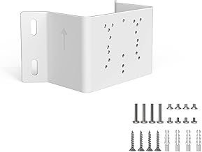 HOLACA 90°Wandwinkel Halterung Kompatibel mit AOSU, Eufy, Reolink, SEHMUA, Tapo Überwachungskamera, Halterung für Überwachungskamera Aussen Solar (Kamera Nicht enthalten)