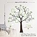 TIMBER ARTBOX Large Family Tree Wall Decal – Sweet Family Tree Photo Frames Collage Wall Decor for Living Room, Staircase & Hallway – Family Tree Picture Frame Vinyl Stickers with Quote