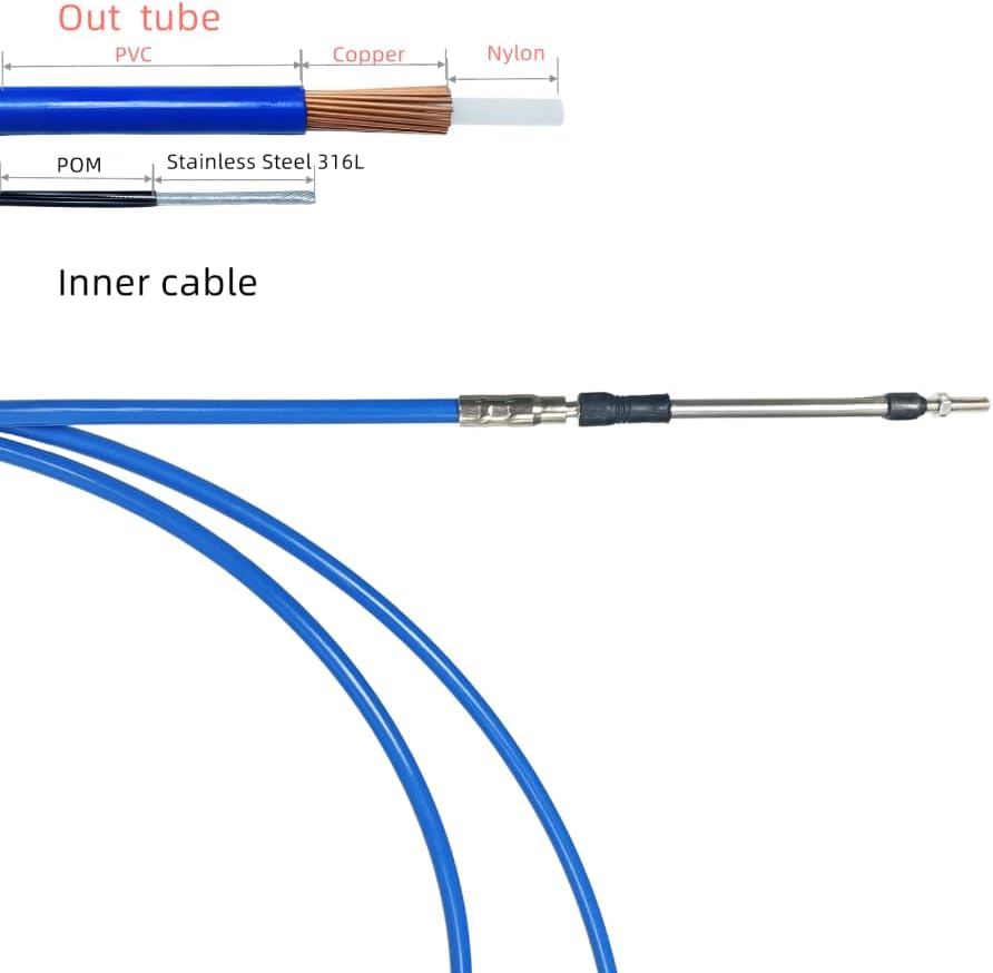 14FT Boat 3300/33C Throttle and Shift Control Cables 2ps For Yamaha Outboard Engine Boat Motor Steering System