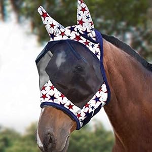 Harrison Howard Lumivista konia Maska Maska Standard z Uszy UV Ochrona przed gwiazdą Dream Horse (XL; Extra Full)