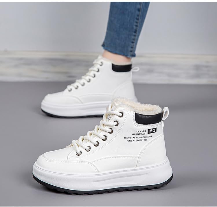 Snow Boots for Women,Platform Winter Boots Warm Sneaker,Hiking Shoes Waterproof with Zipper