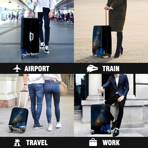 Travel Luggage Cover Suitcase Protector Scratch-Resistant Fit Not Included Suitcase Blue Shack S-19-21in 5
