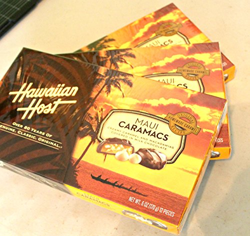 Hawaiian Host Value Pack Macadamia Nuts Maui Caramacs 3 Boxes - Thumbnail 2