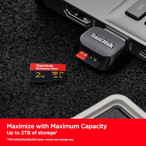 Image of SanDisk Extreme PRO microSDXC UHS-I Card 2TB, Up to 250MB /s Read Speed; Up to 150MB /s Write Speed