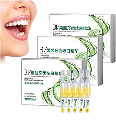 TLOPA - Pasta de dientes en ampolla, suero dental de ampolla TLOPA, pasta de dientes con esencia de ampolla, gel blanqueador de dientes, esencia desechable de blanqueamiento dental de ácido de frutas