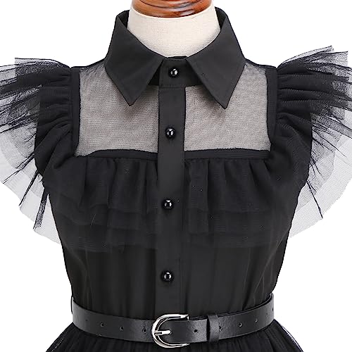 Vestido negro de disfraz para niñas de 3 a 13 años miniatura 2