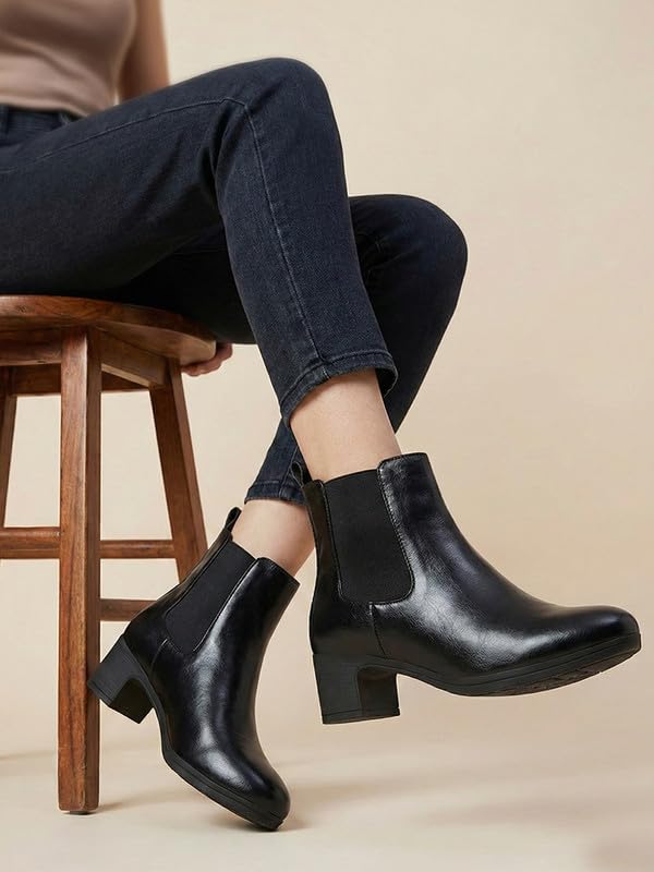 Image of FAUSTO Women Flared Heel Boots