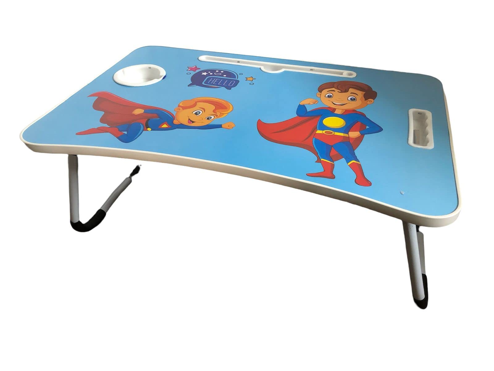 Multi Purpose Foldable Laptop Study Writing Bed Breakfast Tray Table for Children with Cartoon Print-Made in India-image-28