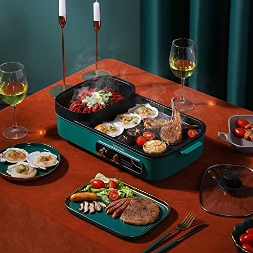 Hot pot et grill multifonction vert pour shabu-shabu de table - 6