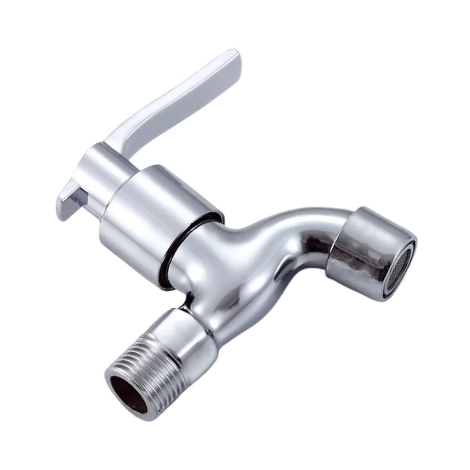 Grifo de apertura rápida 1/2 de zinc con boquilla de malla para entrada de agua