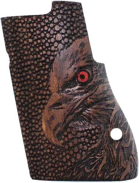 Desert Eagle replacement Gun Handgun Pistol Rubber Textured Non-slip Ergonomic Custom High-performance Durable Precision panels Natural wood 3D texture Holster weapon