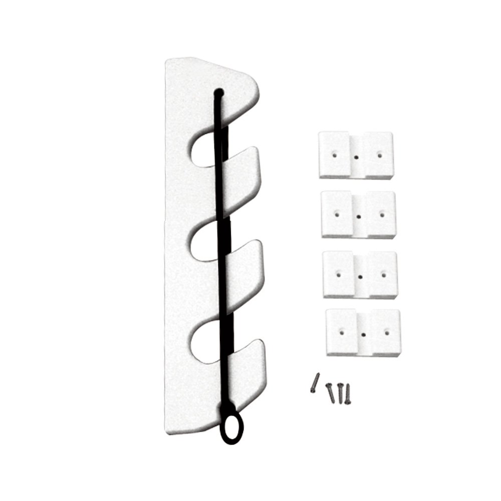 TACO 3-Rod Poly Bungee Rod Holder Rack - White consumer electronics Electronics