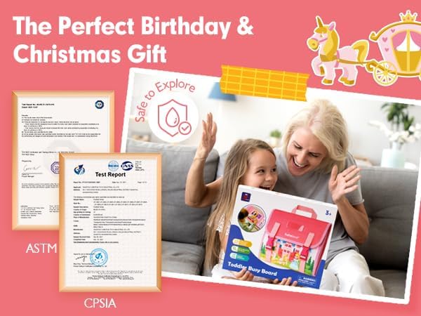 Miniatura 7 de hahaland Juguetes Montessori para niñas pequeñas, regalo de cumpleaños 17 en 1, actividades de aprendizaje preescolar con 12 habilidades para la