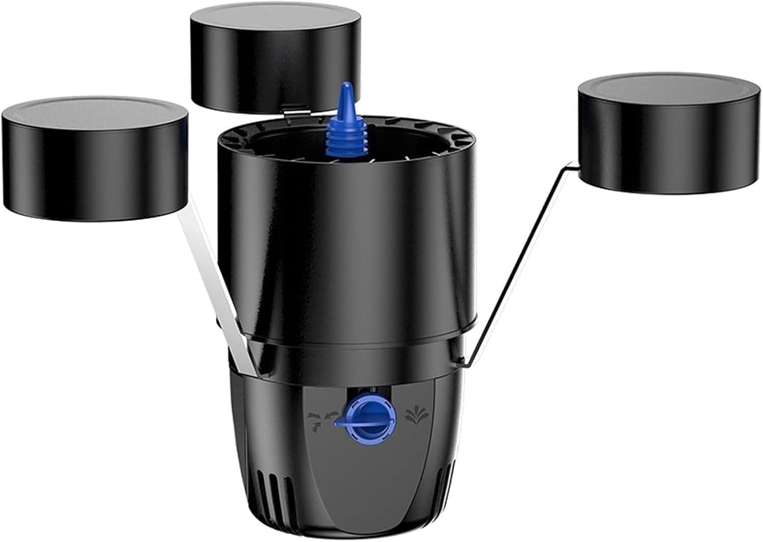 Skimmer Galleggiante Automatico for Laghetto da 45 W, 3 modalità Fontana, Raccoglitore di Detriti for Stagni for Pesci da Giardino da 25㎡