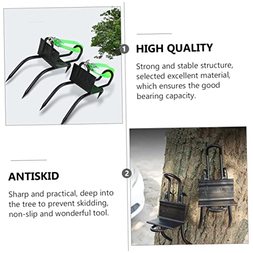 1Pair Tree Climbing Spikes Shoes Set Multipurpose Climbing Tools for Tree Ascending Anti-Slip Design for Outdoor Tree Climbing Activities2