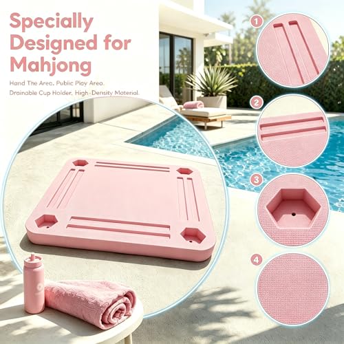 Mesa flotante de Mahjong impermeable 31.5" para piscina miniatura 7