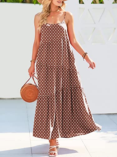 Image of ANRABESS Women Summer Casual Loose Sleeveless Sundress Spaghetti Strap Flowy Boho Linen Beach Vacation Maxi Long Dress