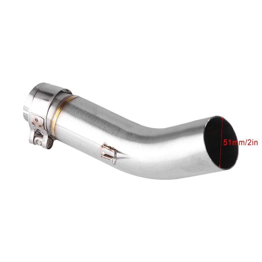 Broco Pot d'échappement Intermédiaire de Moto,Gsr 750 Echappement, Moyen Tuyau de liaison Connect for Suzuki GSR 750 2011-2015