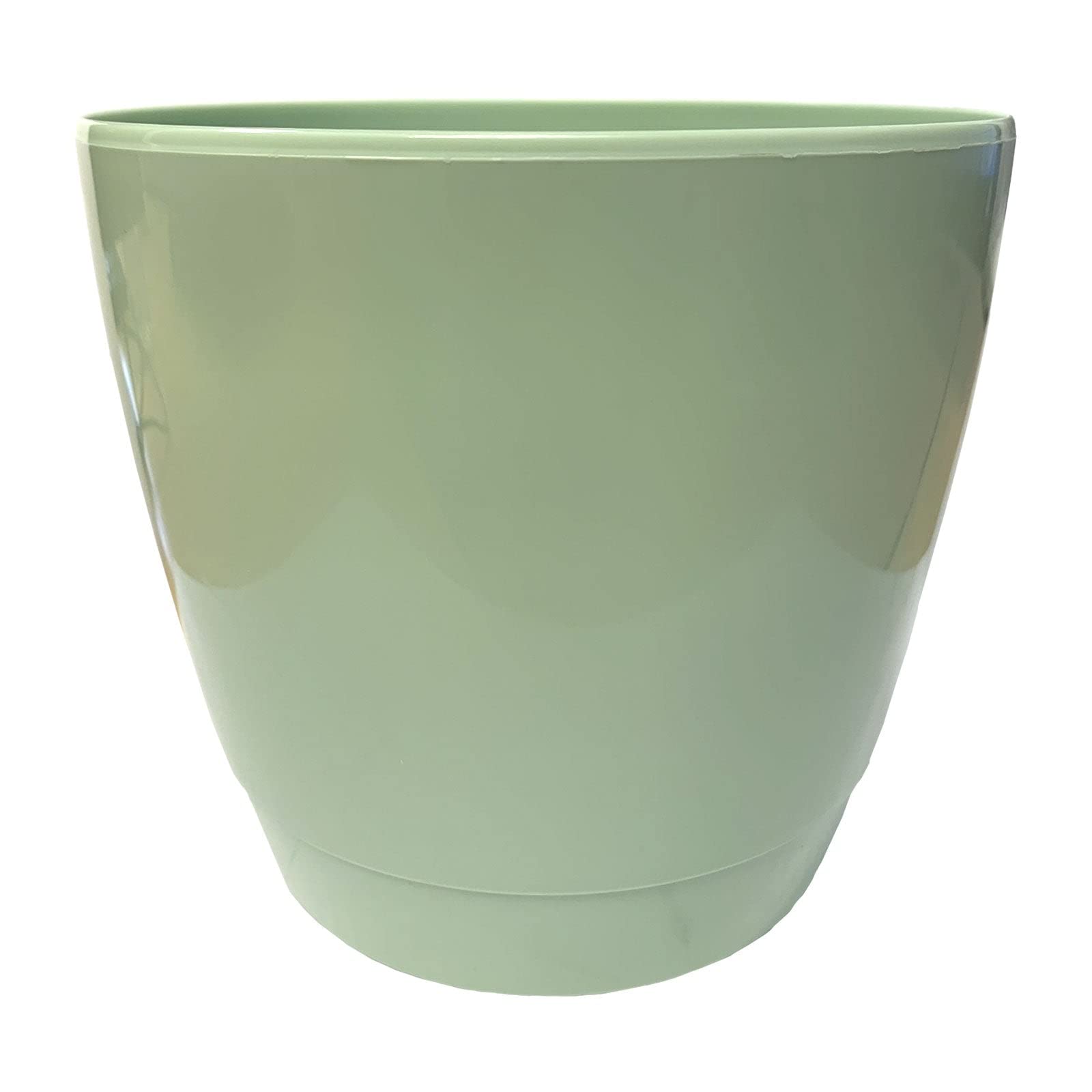AMOS 14cm Round Indoor Outdoor Flower Plant Pot Sage