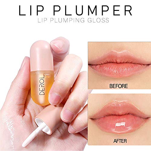 Lip Plumper - Brillo de Labios más Voluminoso, Suero Natural Para el Cuidado de Los Labios y Realzador de Labios, Cuidado de Día y Noche, Para Labios más Suaves y Duraderos - imagen 7