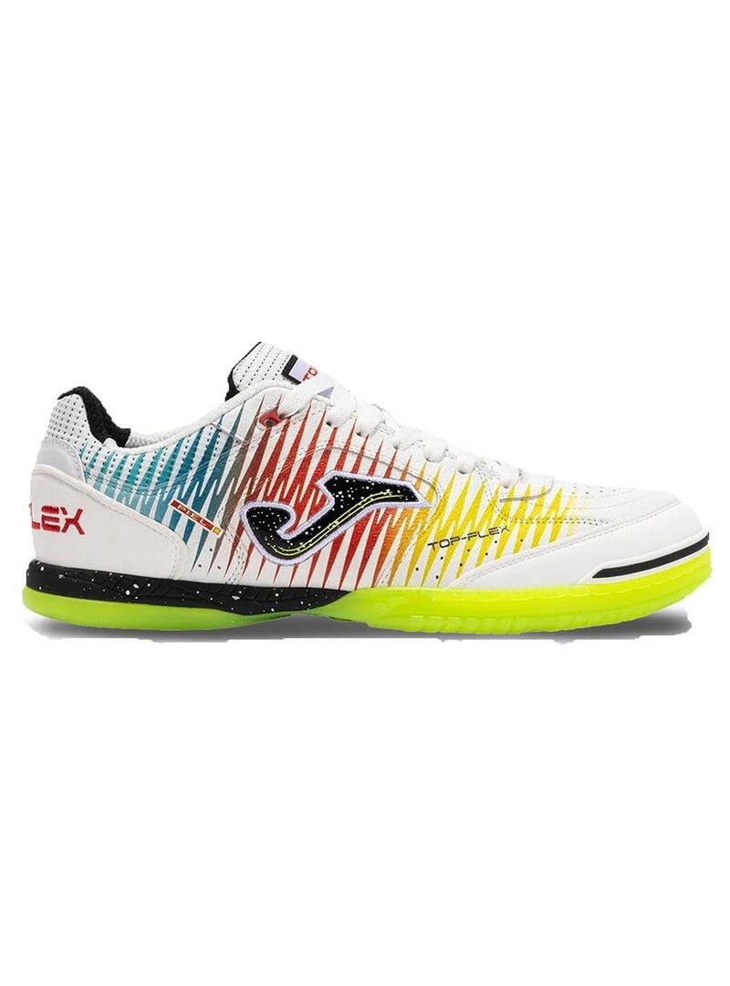 Joma Buty Futsal, 35-47, Trwałość i doskonała przyczepność do zabawy w pomieszczeniach - biało-żółto-czerwone, Biały, żółty, czerwony, 44 EU