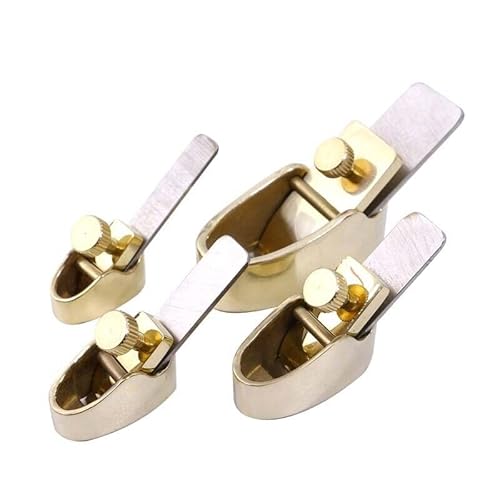 WUQIMUSC Brass Planes body Steel Blade violin tools for luthier hand tool,4pcs mini hand planes