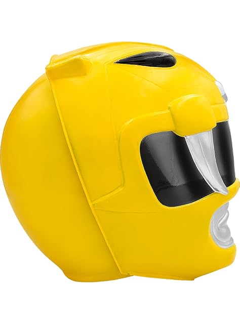 Foto 6 de 8 de Funidelia Casco Power Ranger Amarillo para Mujer. Accesorios de Disfraces para Adultos