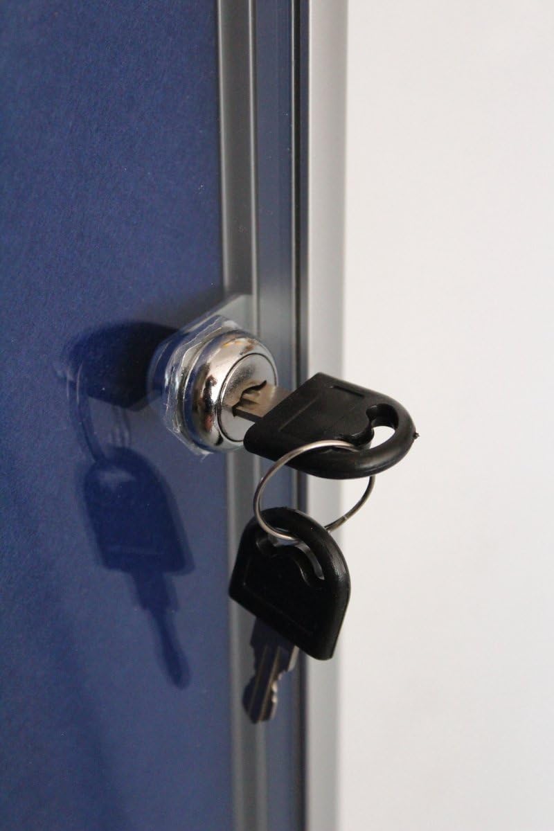Vitrina DIN 8xA4 para información 67x93x3 cm montaje en pared