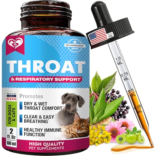 Kennel Cough Treatment & Natural Infection Medicine for Dogs & Cats - Respiratory & Cold Cough Relief - Collapse Trachea & Cat Asthma Support - Made in USA