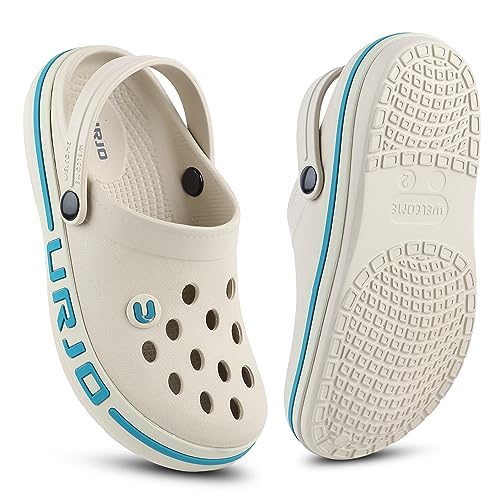 Image of URJO Streak Kid's Clogs /Sandals with Adjustable Back Strap Ultra Soft & Flexibility Anti Skid Comfortable Waterproof Daily Mules Clogs /Sandals Boy's & Girl's
