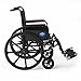Medline Premium UltraLightweight Wheelchair with FullLength FlipBack Arms and Elevating Leg Rests for Extra Comfort 18” Seat, No, 1 Count