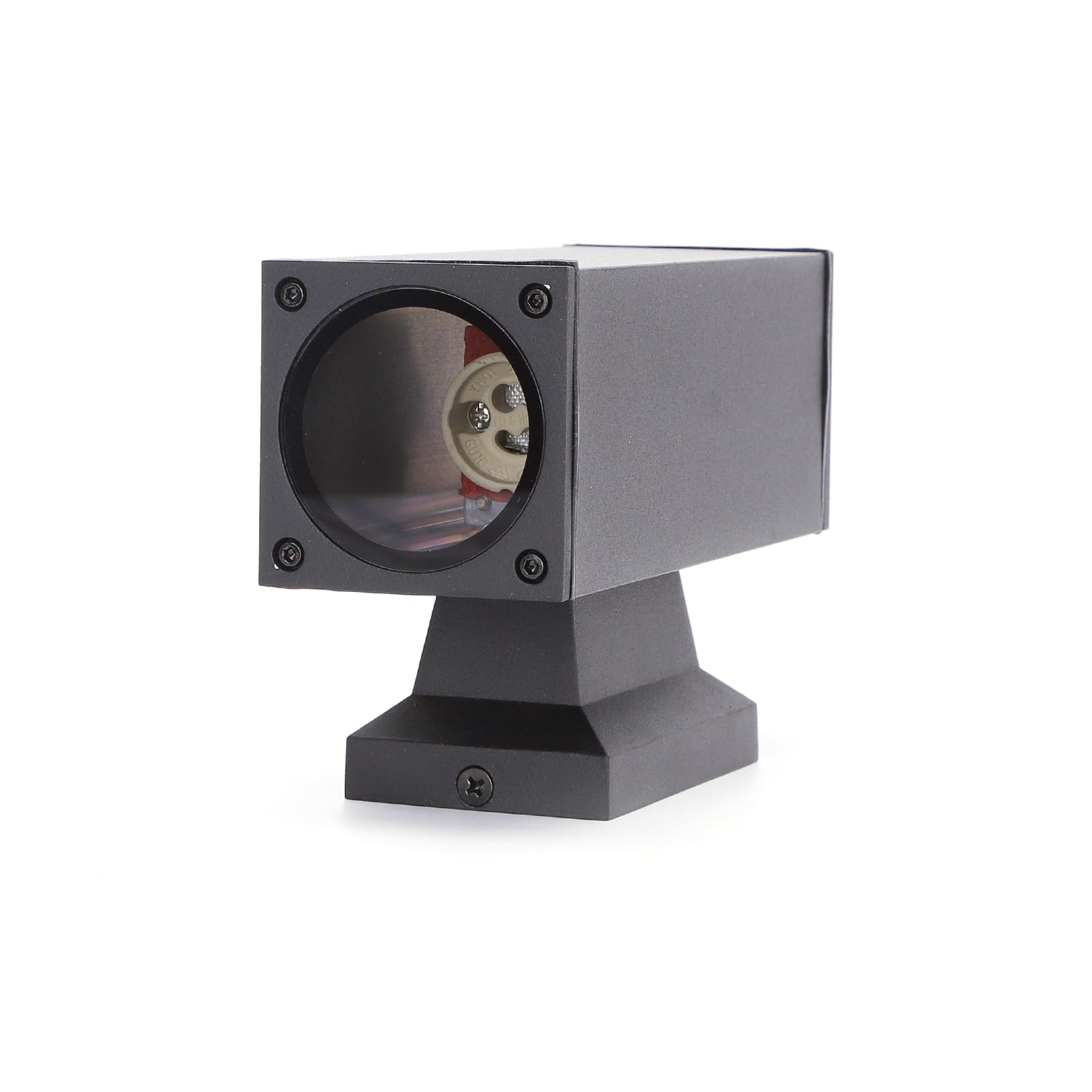 Aigostar Applique da Esterno GU10 - Lampade da Interni ed Esterni - 10 Pezzi in Alluminio Impermeabile IP65, per Patii,Giardini,Corridoi,Balconi,Vialetti, Lampadina Non Inclusa, Nero